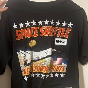 Graphic Print Crop Top